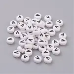 Acrylic Horizontal Hole Letter Beads