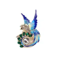 Bird Alloy Rhinestone Brooch