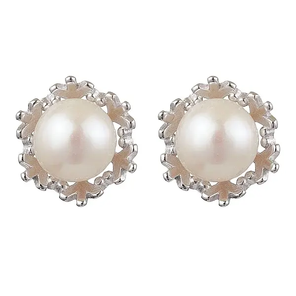 Natural Pearl Ear Studs