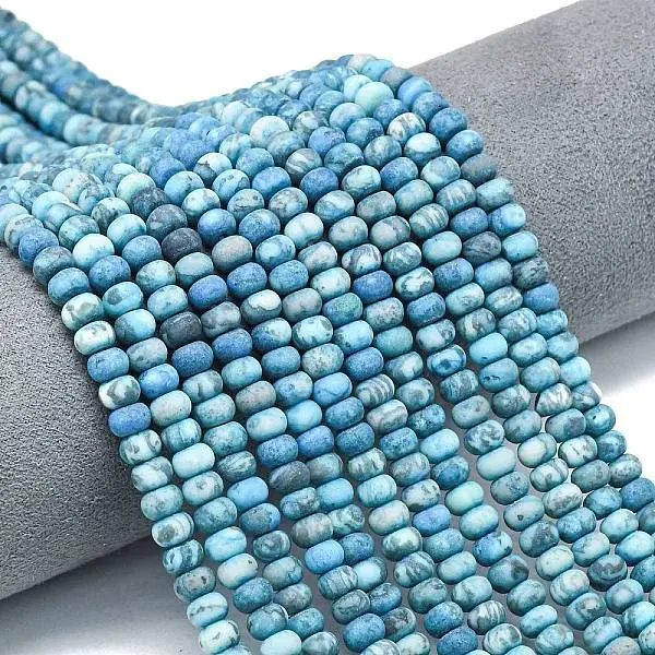 Dyed Natural Map Stone Beads Strands