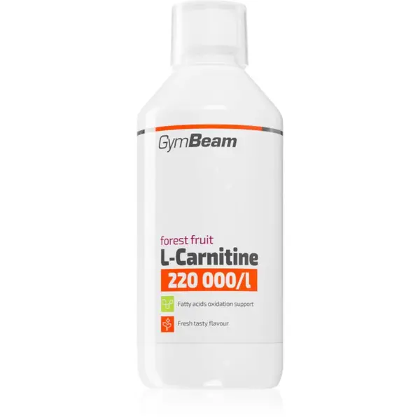 GymBeam L-Carnitine 220 000 mg/l výživový doplnok pre športovcov príchuť Forest Fruit 500 ml