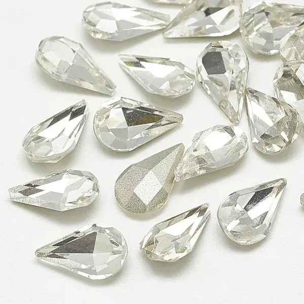 Pointed Back Glass Rhinestone Cabochons