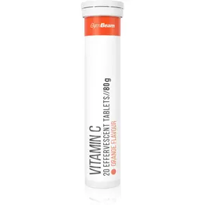 GymBeam Vitamin C 1000 mg šumivé tablety pro posílení imunity příchuť Orange 20 tbl