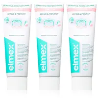 Elmex Sensitive Professional Repair & Prevent zubná pasta pre citlivé zuby 3x75 ml