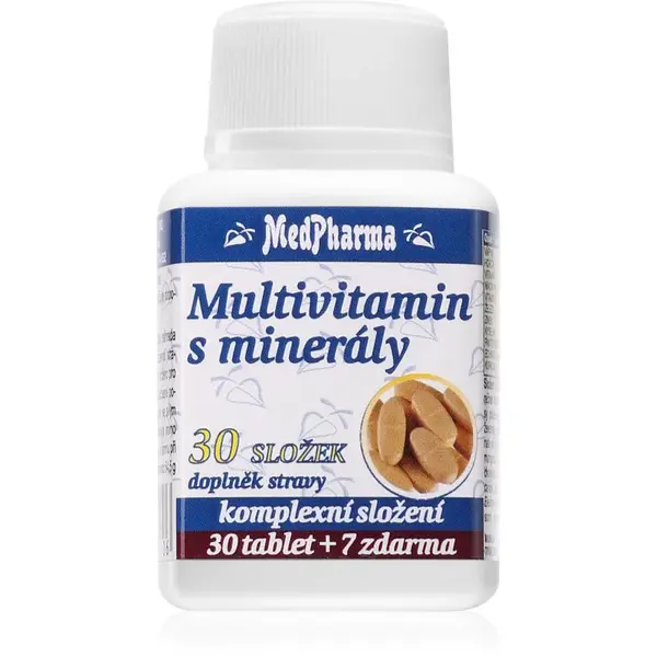 MedPharma Multivitamín s vitamínmi 30 zložiek tablety s multivitamínovým komplexom 37 tbl
