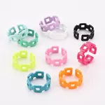 Spray Painted Brass Cuff Rings