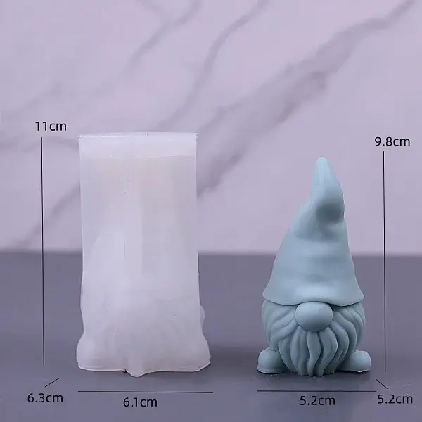 Gnome DIY Food Grade Silicone Statue Candle Molds