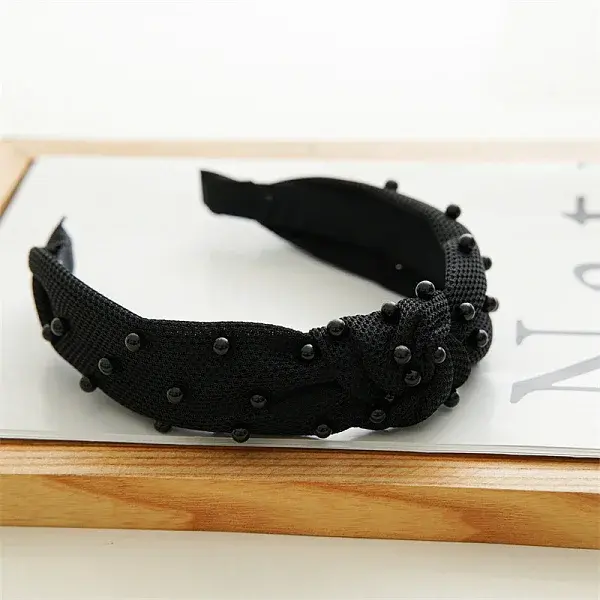 Mesh Beaded Cloth Hair Bands