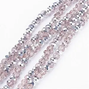 Electroplate Glass Bead Strands