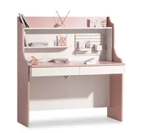 Psací stůl se zásuvkami viviana - růžová, bílá