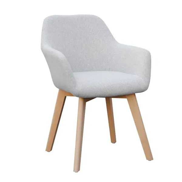 Designové jídelní křeslo clorin new - světlešedá/buk