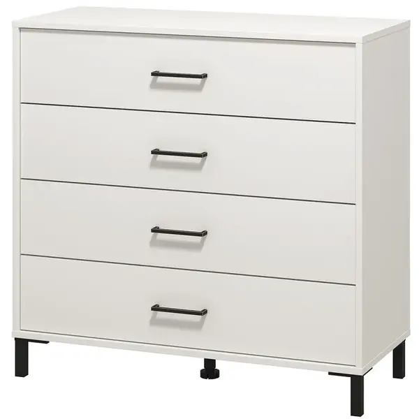 Zásuvková komoda lucida - bílá