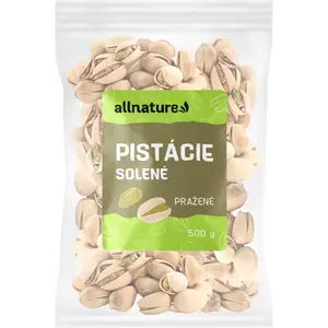 Allnature Pistácie pražené solené ořechy pražené solené 500 g