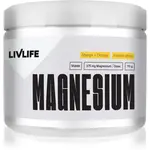 LivLife Magnesium Malate prášek pro efektivní doplnění hořčíku příchuť Mango Orange 111 g
