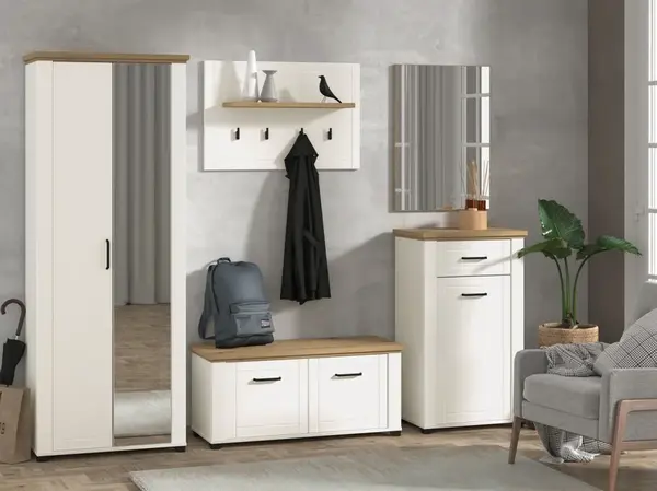 Předsíň lotta - bílá/dub artisan