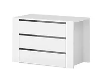 Box se zásuvkami - bílá