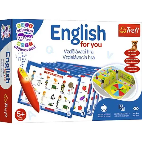 Trefl Hra Malý objaviteľ + Magické pero - English for you SK/CZ