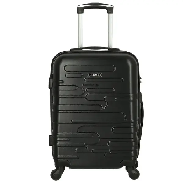 Cestovní plastový kufr Ormi Basil velikost S, černý