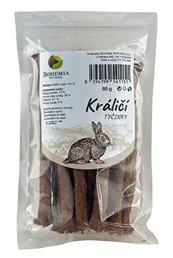 Bohemia tyčinky králičí 85g