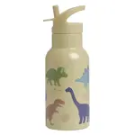 A Little Lovely Company - nerezová fľaša na pitie, 350 ml - dinosaury