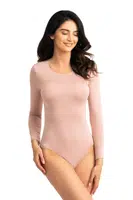 Dámské body s dlouhým rukávem Sara - pudrově růžová