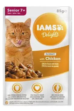 Iams Cat Senior kuře v omáčce kapsa 85g