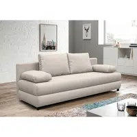 P & B ROZKLÁDACÍ POHOVKA, textil, béžová