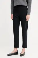 Kalhoty MM QUIRINO dámské, černá barva, high waist, 2526786047600