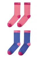 Dětské ponožky z vlněné směsi Reima Parit 2-pack růžová barva, 5300309A