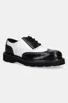 Kožené polobotky Kenzo Ukio Brogue pánské, bílá barva, FF65DB114L52.01