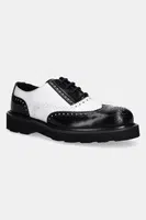Kožené polobotky Kenzo Ukio Brogue pánské, bílá barva, FF65DB114L52.01