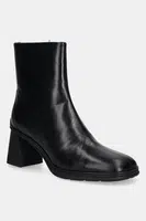 Kožené kotníkové boty Vagabond Shoemakers JANINE dámské, černá barva, na podpatku, 6038-001-20