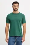 Bavlněné tričko Trussardi pánské, zelená barva, s aplikací, G0308000054N