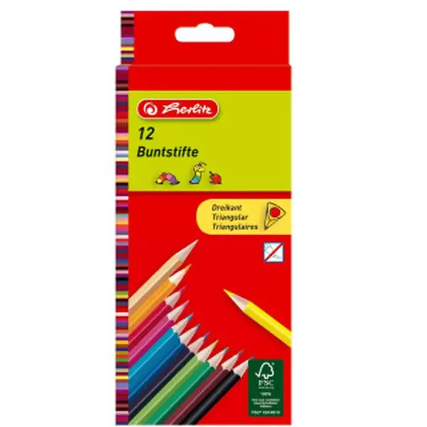 Pastelky trojhranné 12 ks