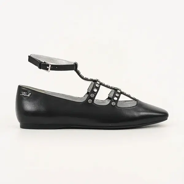 Kožené baleríny Karl Lagerfeld KONNIE