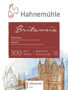 Akvarelový blok HHM Britania 8x10,5cm 300g CP