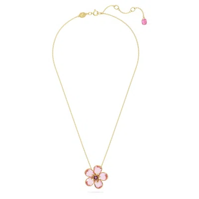 Swarovski Krásný pozlacený náhrdelník se Swarovski krystaly Florere 5657875