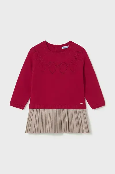 Kojenecké šaty Mayoral červená barva, mini, áčková, 2908