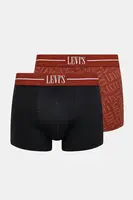 Boxerky Levi's 2-pack červená barva, 37149-1098