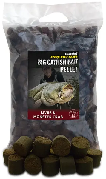 Haldorádó pelety catfish bait pellet liver monster crab - 5 kg 24 mm