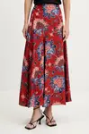 Sukně Farm Rio červená barva, maxi, áčková, 336682