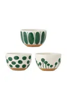 Sada misek Bloomingville Linora 3-pack zelená barva