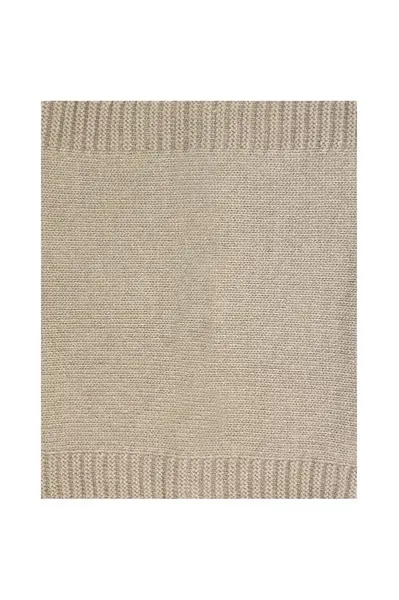 Dětský vlněný nákrčník Jamiks KLEA béžová barva, JZH413