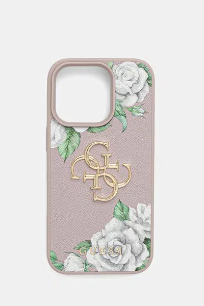 Obal na telefon Guess iPhone 16 Pro fialová barva, GUHCP16LPGROP4MU