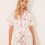 Bavlněné pyžamo women'secret dámské, bílá barva, bavlněné, 3132114