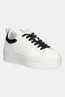 Kožené tenisky Twinset dámské, bílá barva, 252TCP024