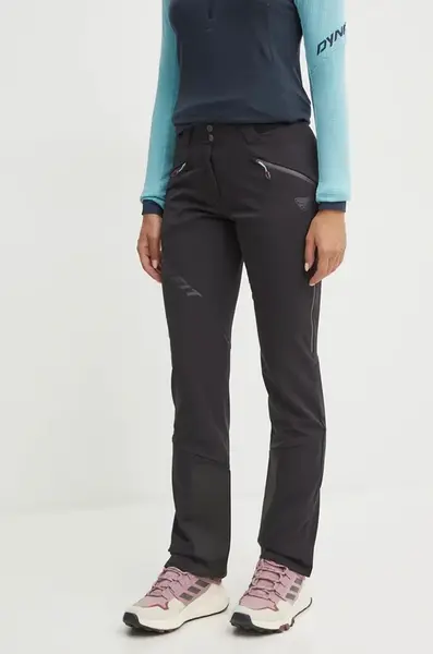 Sportovní kalhoty Dynafit TLT Touring Dynastretch dámské, černá barva, 08.0000071389