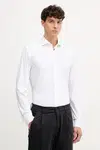 Košile Joop! pánská, bílá barva, slim, s italským límcem, 30046080