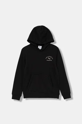 Dětská mikina Puma PUMA CLASS Graphic Hoodie TR B černá barva, s kapucí, s potiskem, 688852