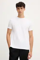 Bavlněné tričko Trussardi pánské, bílá barva, G0278000048N